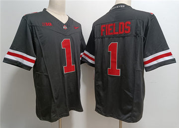 Justin Fields Ohio State Buckeyes black Limited jersey