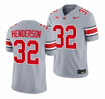 TreVeyon Henderson Ohio State Buckeyes gray Limited jersey