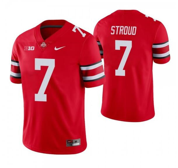 C.J. Stroud Ohio State Buckeyes red Vapor jersey
