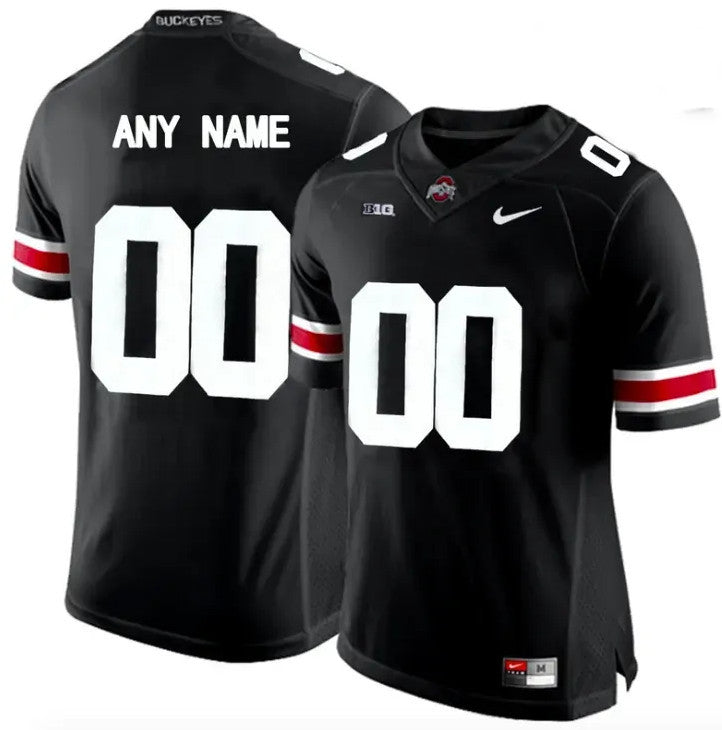 Custom Ohio State Buckeyes black jersey