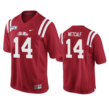 D.K. Metcalf Ole Miss Rebels red jersey