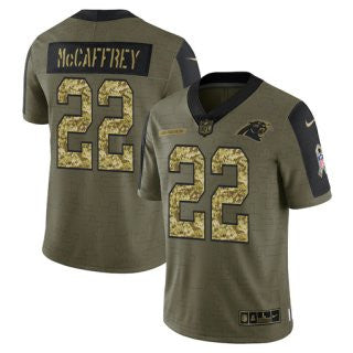 Carolina Panthers olive Salute To Service jersey