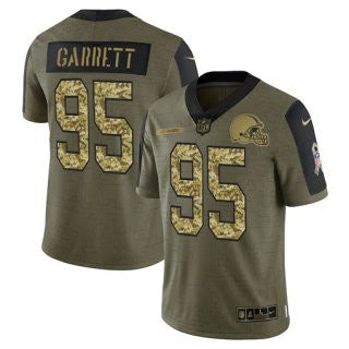 Cleveland Browns olive Salute To Service jersey
