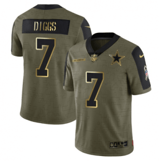 Dallas Cowboys olive Salute To Service jersey