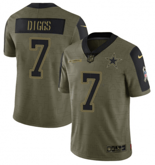 Dallas Cowboys olive Salute To Service jersey