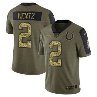 Indianapolis Colts olive Salute To Service jersey