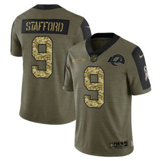 Los Angeles Rams olive Salute To Service jersey