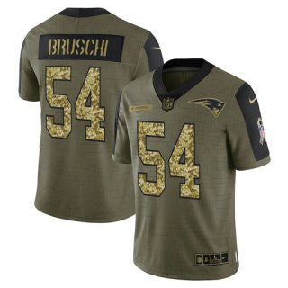 New England Patriots olive Salute To Service jersey