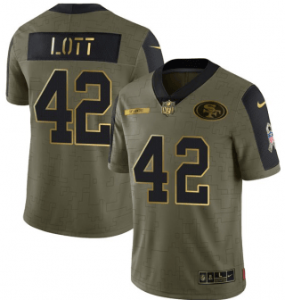 San Francisco 49ers olive Salute To Service jersey