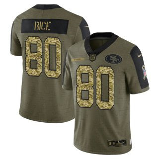 San Francisco 49ers olive Salute To Service jersey