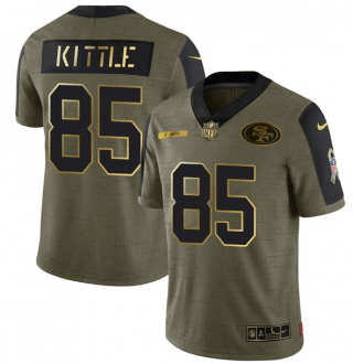 San Francisco 49ers olive Salute To Service jersey