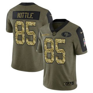 San Francisco 49ers olive Salute To Service jersey