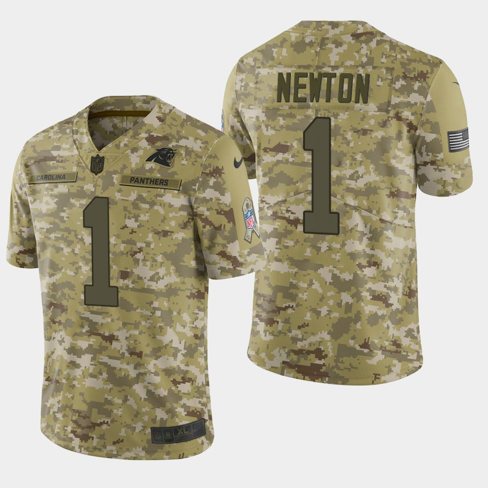Cam Newton Carolina Panthers camo Salute To Service jersey