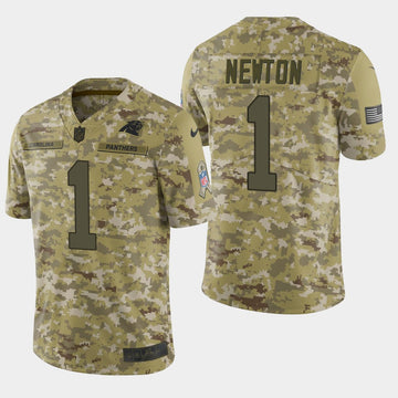 Cam Newton Carolina Panthers camo Salute To Service jersey