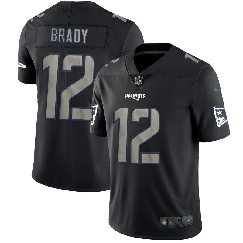 Tom Brady New England Patriots black Limited jersey