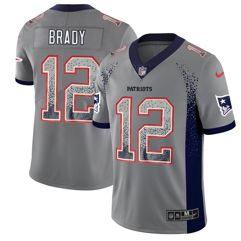 Tom Brady New England Patriots gray Color Rush jersey