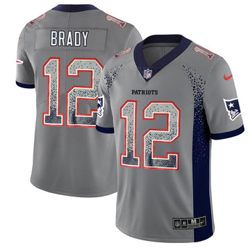 Tom Brady New England Patriots gray Color Rush jersey