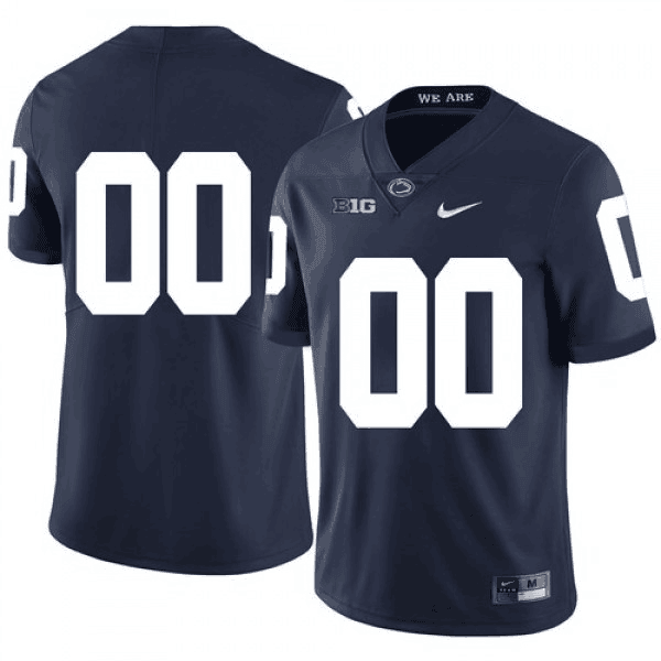 Custom Penn State Nittany Lions navy jersey
