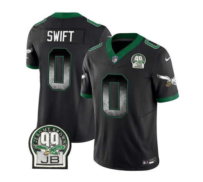 D'Andre Swift Philadelphia Eagles black Vapor jersey