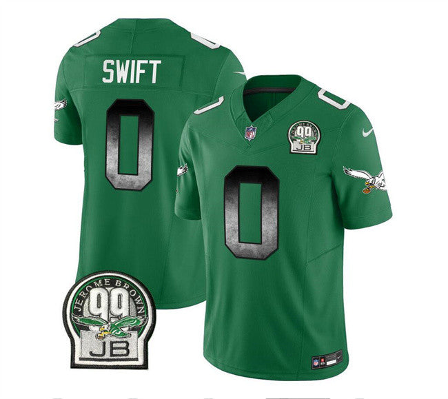 D'Andre Swift Philadelphia Eagles green Vapor jersey
