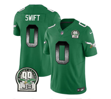 D'Andre Swift Philadelphia Eagles green Vapor jersey