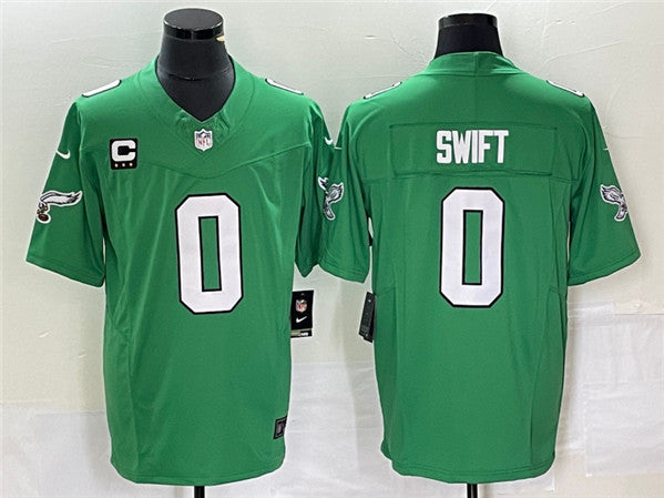 Dandre Swift Philadelphia Eagles green Vapor jersey