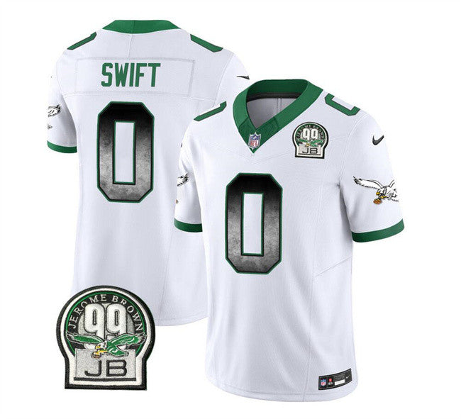 D'Andre Swift Philadelphia Eagles white Vapor jersey