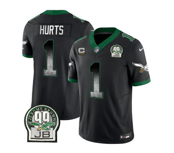 Jalen Hurts Philadelphia Eagles black Vapor jersey