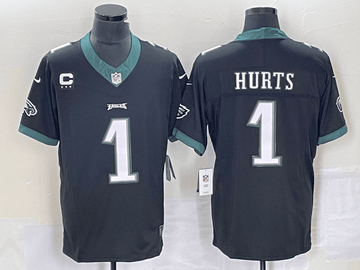 Jalen Hurts Philadelphia Eagles black FUSE jersey