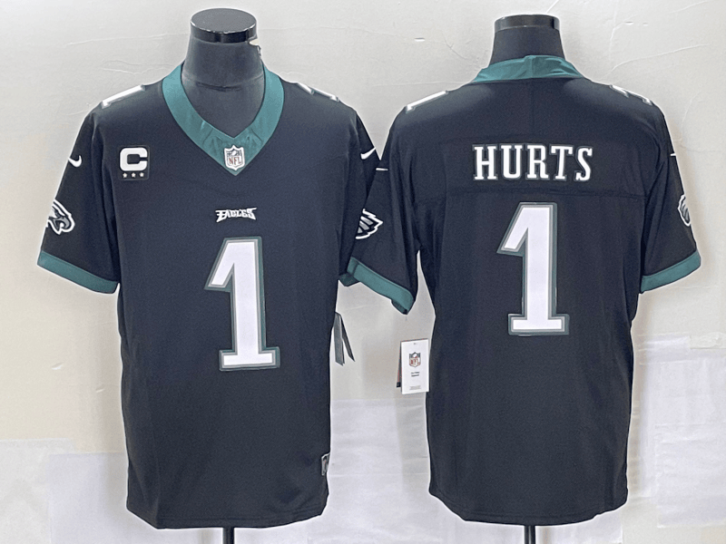 Jalen Hurts Philadelphia Eagles black FUSE jersey