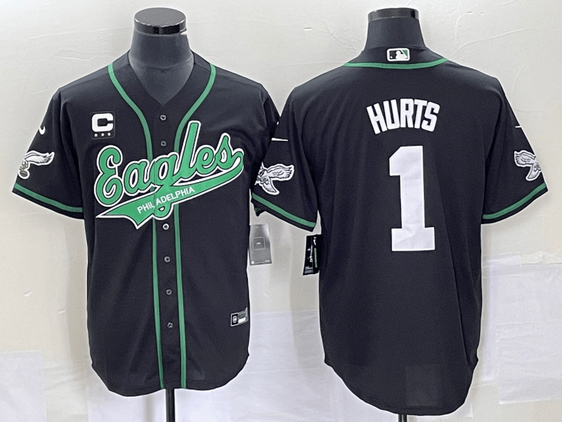 Jalen Hurts Philadelphia Eagles black jersey