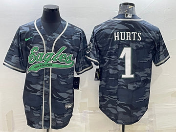 Jalen Hurts Philadelphia Eagles gray Camo jersey