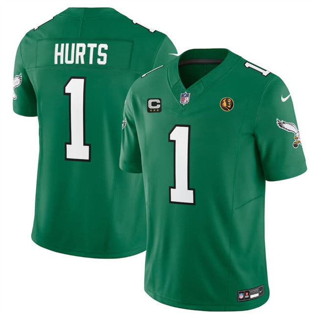 Jalen Hurts Philadelphia Eagles green Vapor jersey