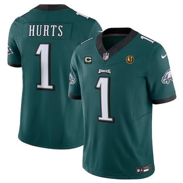 Jalen Hurts Philadelphia Eagles green Vapor jersey