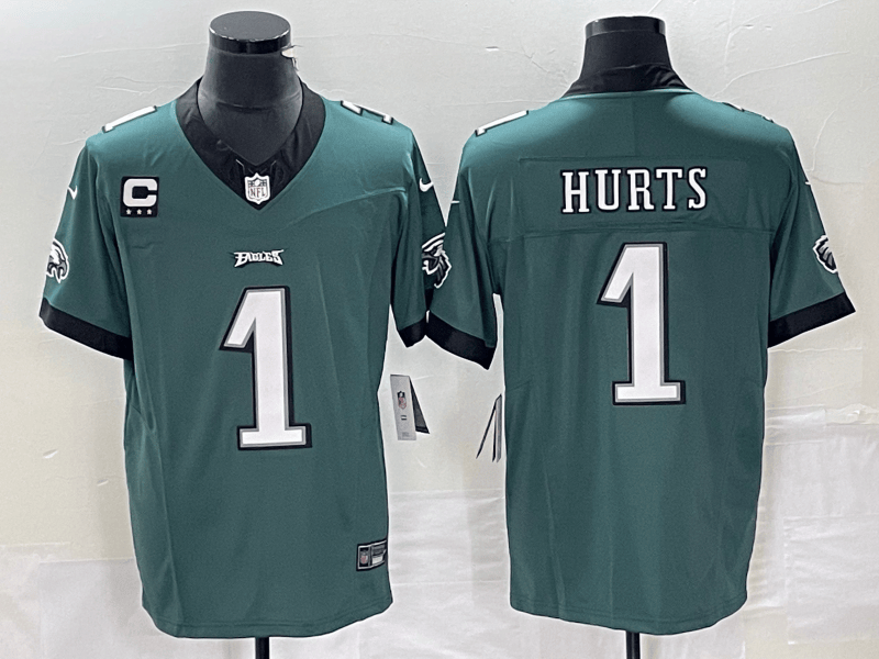 Jalen Hurts Philadelphia Eagles green FUSE jersey