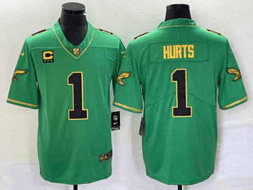 Jalen Hurts Philadelphia Eagles green Vapor jersey