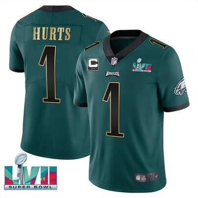 Jalen Hurts Philadelphia Eagles green Vapor jersey