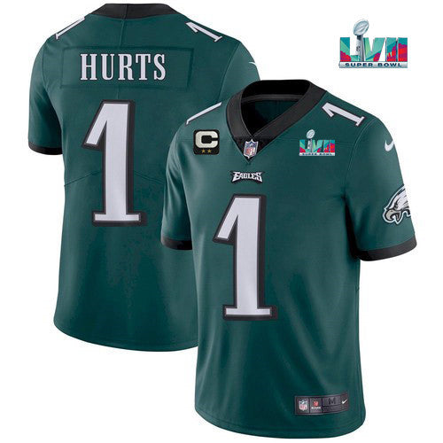 Jalen Hurts Philadelphia Eagles green Vapor jersey