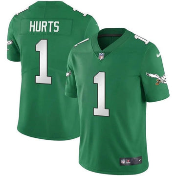 Jalen Hurts Philadelphia Eagles green Vapor jersey