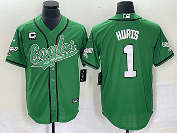 Jalen Hurts Philadelphia Eagles green jersey