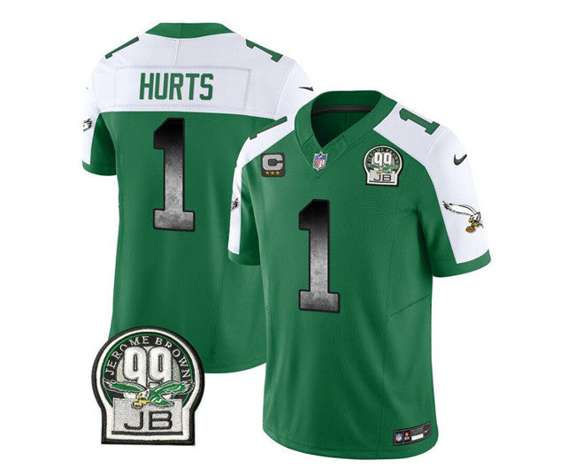 Jalen Hurts Philadelphia Eagles green Vapor jersey