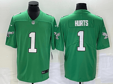 Jalen Hurts Philadelphia Eagles green Vapor jersey