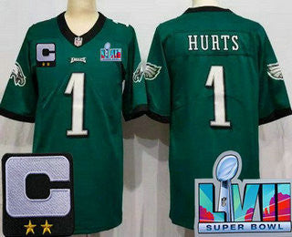 Jalen Hurts Philadelphia Eagles green Vapor jersey