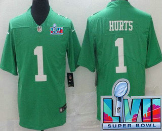 Jalen Hurts Philadelphia Eagles green Vapor jersey