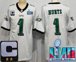 Jalen Hurts Philadelphia Eagles white Vapor jersey
