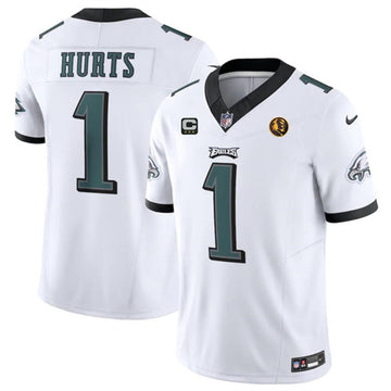 Jalen Hurts Philadelphia Eagles white Vapor jersey
