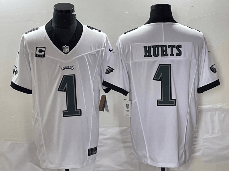 Jalen Hurts Philadelphia Eagles white FUSE jersey