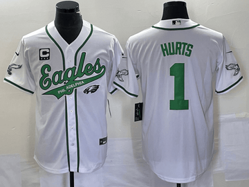 Jalen Hurts Philadelphia Eagles white jersey
