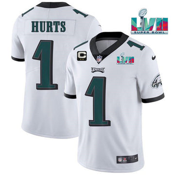 Jalen Hurts Philadelphia Eagles white Vapor jersey