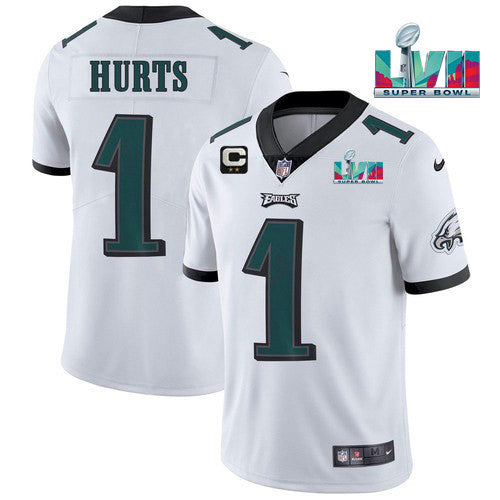 Jalen Hurts Philadelphia Eagles white Vapor jersey